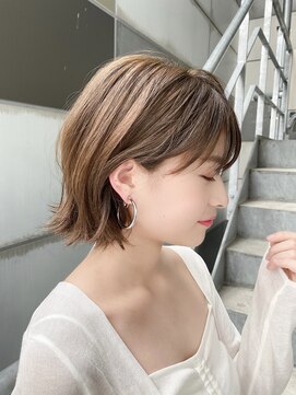 エマ ギンザ(EMMA GINZA) 2025春人気！大人可愛いボブ♪ シナモンベージュカラー