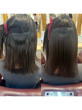 トムヘアーデザイン 楠葉店(TOM HAIR DESIGN) 艶髪/艶髪ストレート/髪質改善ストレート/縮毛矯正