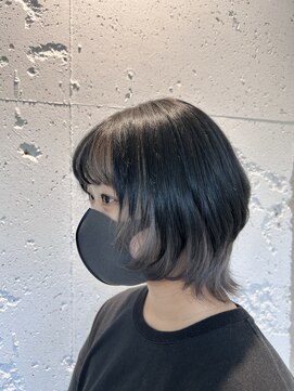 リエート 四条河原町(Lieto) ミニウルフインナーブリーチダブルカラー１０代２０代ショート