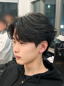 バース 梅田中崎町店(BIRTH) フェザーパーマ センターパート ニュアンスパーマ