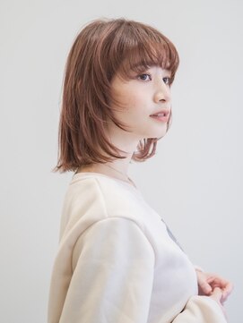 ユートゥイーズ 鎌倉(U too e's) 《U too e's鎌倉》つや髪×ビンクブラウン/顔周りレイヤーボブ