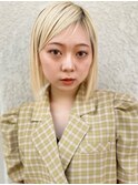 @cho_no.asato ボブ/黒髪/ネビージュ/小顔/ワンレン/大阪梅田