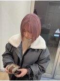 ハイライトカラーミルクティーベージュケアブリーチダブルカラー