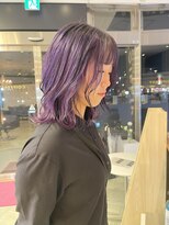 コワファースト 大分(COIFF1RST)&nbsp;派手髪！ブリーチありの紫カラー