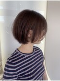 抜け感丸みショート