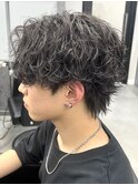 無造作センターパート