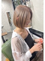 ヨル(Jor)&nbsp;ブロンド切りっぱなしボブstyle♪