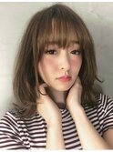 重めミディ+イルミナカラー【髪質改善オージュア認定サロン】