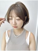まとまる軽め丸みショート小顔ウルフ髪質改善カラー