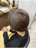 50代人気◎白髪ぼかしで艶感アップショート