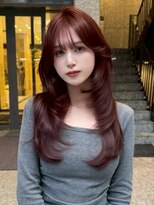 ジーナ 近鉄奈良(Zina)&nbsp;髪質改善*ワンホンレイヤーダークパープル前髪*美髪【Zina奈良】