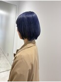 ワンホン/ミルクティーブロンド/ダークブルー/藤沢美容院