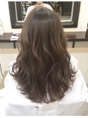 お客様ヘアー 柔らかブラウン