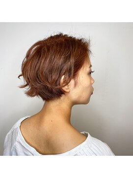 五角髪 レッドオレンジ系って響きが好きなんよね　ショートとかによき