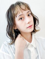 アイティー バイ アルバム 中野店(IT by ALBUM)&nbsp;波巻きボブ_ラベンダーカラーくびれミディ_38315