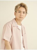 マロンベージュ/Aライン/かきあげ/くすみカラー[新宿駅西口]