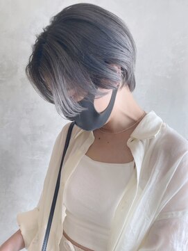 アイティーバイアルバム 下北沢店(IT by ALBUM) スモークグレージュ_ショコラベージュボブルフ_ba349191