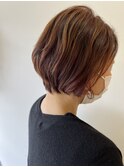 ショートボブ×ハイライトカラー◎30代40代50代