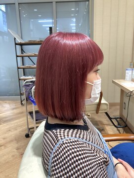 カシータ ヘア リゾート イオンモール熱田店(Casita hair resort) ケアブリーチ×マリブピンク×艶感×イメチェン×似合わせ