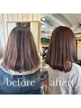 スミカ(sumica) #パープルガーネット #ミディボブ  #ツヤカラー