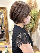 ゴーシェン 津田沼本店(Goshen)&nbsp;シルキーベージュ×ショートボブ