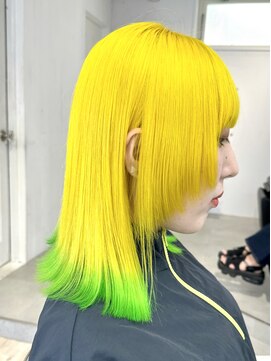 シーン(seen) ○顔まわりウルフ×派手髪○