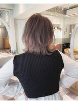 プアメリア 名古屋(Puamelia)&nbsp;レイヤーケアブリーチダブルカラーボブ_4329