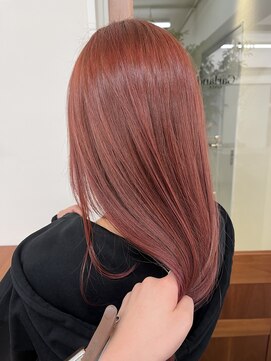 ガーランドギンザ(Garland Ginza) ブリーチなしダブルカラー/ピンクオレンジ/水素カラー