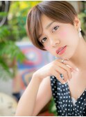 フレンチカジュアル小顔マッシュショートh3大宮20代30代40代