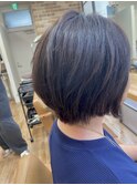 丸さのあるショートボブ