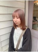 ブリーチを使った透明感カラー