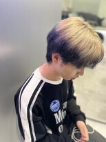 アイスプロドバイブルーム 木更津店(ice prod by bloom)&nbsp;MEN’S HAIR/ブルーブラック/フェザーパーマ/木更津