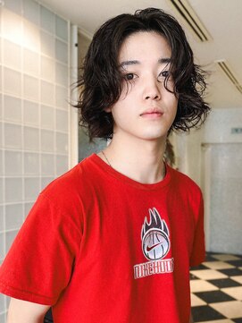 ラパンセヴェール(LA PENSEE VERT) メンズボブパーマ