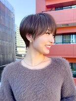 ロンド エメ 柏(Lond aimer)&nbsp;ワイドバング×ブリーチなしダブルカラー前髪ショート[柏]