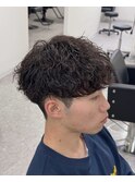 マッシュ波巻きスパイラルパーマ