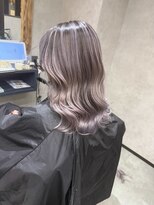 サニー 渋谷(SUNNY) バレイヤージュ、ハイライト、レイヤーロング、グレーベージュ