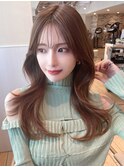 ★小顔シースルー２wayバング顔周り韓国くびれレイヤーカット