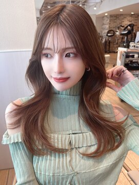 アフロート ディル(AFLOAT D'L) 小顔のシースルー２wayバング　レイヤーカットの韓国くびれヘア