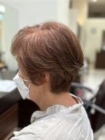 プランタンシエル(printemps CIEL)&nbsp;癖を生かしたショート×明るい白髪染