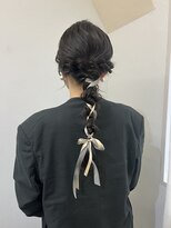 ロットアニバース(lott annibirth)&nbsp;【髪質改善】リボン編み下ろし/結婚式ヘア/天神ヘアセット