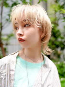 ギークス(GEEKS) 【GEEKS渋谷】ホワイトブリーチ/抜きっぱなしブロンド/ウルフ/冬