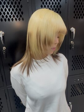 イエナ 渋谷(IENA) ケアブリーチデザインカラーリタッチ抜きっぱなしブロンド