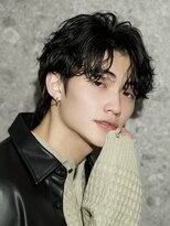 ルーシー 川越(LUCEY)&nbsp;センターパートフェザーパーマシャドウパーマメンズパーマ