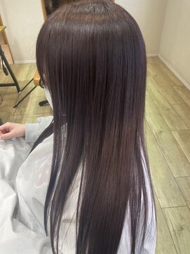 ニクスフリー(nix free) 暗めラベンダーロングヘア◎巻き髪似合わせ