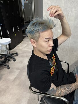 セレーネヘアー オオサカ 心斎橋店(Selene hair OSAKA) メンズデザインカラー/メンズヘア/メンズブリーチ/ハイライト