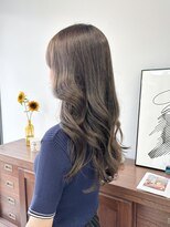 ヘアー アイス 御器所本店(HAIR ICI) ブリーチなしココアブラウンレイヤーカット冬カラー20代30代