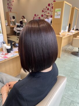 髪質改善ストレート/髪質改善/カラー/レッドブラウン/ブラウン