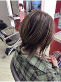 白髪ぼかしハイライト