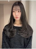 グレージュカラー/髪質改善/暗髪/レイヤーカット[恵比寿駅］