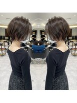 バンプ ギンザ(BUMP GINZA) 30代40代50代大人ショート髪型丸顔前髪あり似合わせ 安